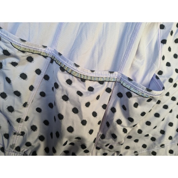 Lululemon 10 Womens Velo Vixen Sleeveless Jersey High Noon Dot Lilac / Black Top - Picture 12 of 16